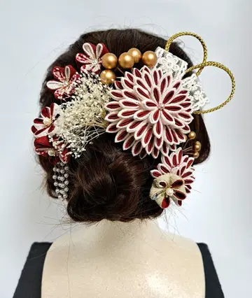 츠마미자이쿠 머리 장식 성인식