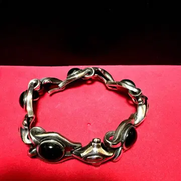 실버 925 오닉스 vintage bracelet [레어]