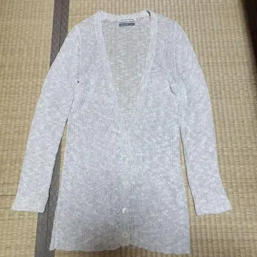 유나이티드 애로우즈 수입 얀 롱 가디건 화이트 프리