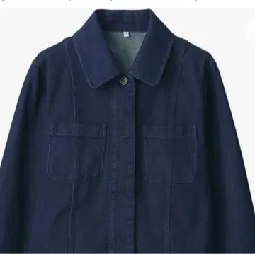 무인양품 나무 열매에서 만든 카포크 혼방 데님 셔츠 자켓