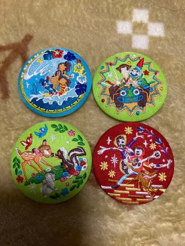 디즈니 자수 배지 4개 세트