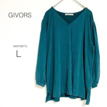 [기보르] 블라우스 V넥 [L] 오버 사이즈 티셔츠 체형 커버