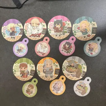 던전밥 종이 코스터&스트로우 택 전 7종 각 10매 세트