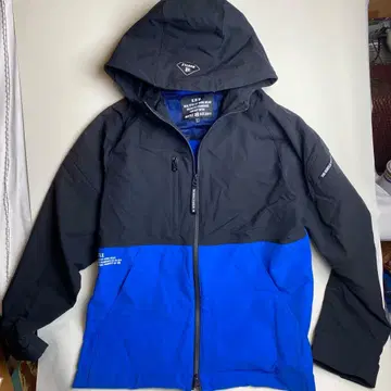 BURTLE 워크웨어 블랙X블루 나일론 자켓