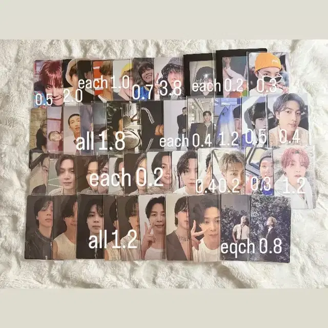 방탄소년단미개봉앨범포카딥디디비디포토북메모리즈멤버십키트소우주rpwp디데이