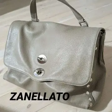 자네라토 포스티나 숄더백 2way 주름 가죽 그레이지 M