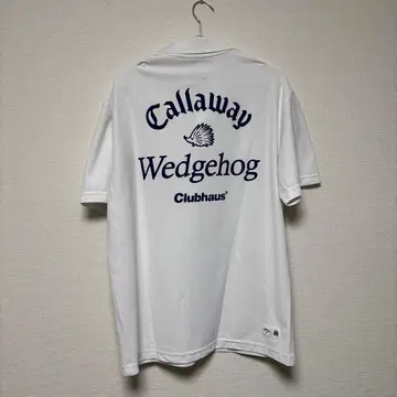 Clubhaus Callaway Wedgehog 피케 셔츠 XL 화이트