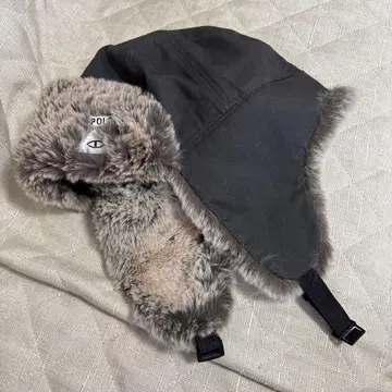 [ 새상품 ] 폴러/밀리터리 이어 플랩 캡/그레이 x 베이지