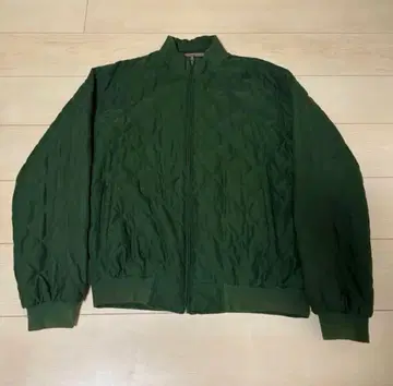 다크 그린 퀼팅 자켓