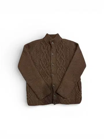 TOMORROWLAND 케이블 짜임 울 가디건 L 안감 부착