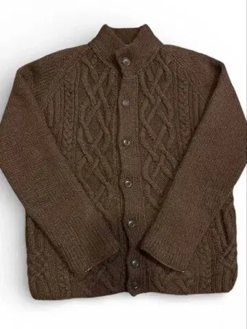 TOMORROWLAND 케이블 짜임 울 가디건 L 안감 부착