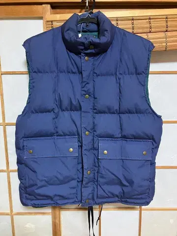 80's EDDIE BAUER 브리자드 마스터 베스트 네이비 다운