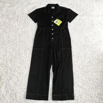 새상품 I.JCT 작업복 오버롤 살로펫 워킹 의류 블랙