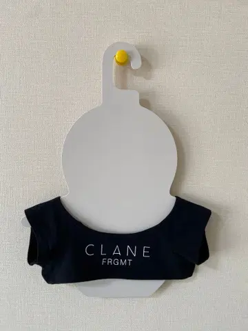 LOVOT 공식 CLANE x FRAGMENT 로고 티셔츠 (블랙)