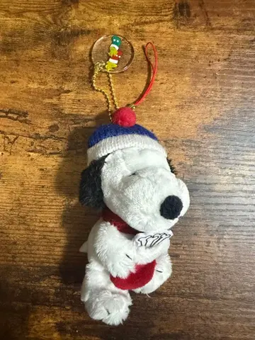 유니버설 스튜디오 재팬 스누피 크리스마스 패턴 키링