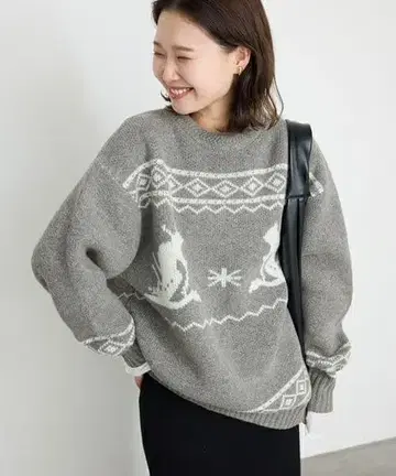 택 없음 미사용 SLOBE IENA BIG SKI KNIT 오버 니트