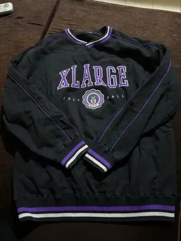XLARGE 풋볼 트레이닝복 XL 사이즈 블랙