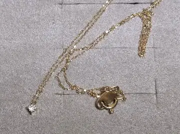 ete K10 골드 다이아몬드 목걸이