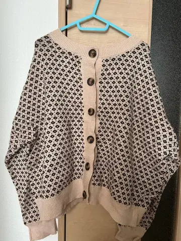 기하학 패턴 버튼 가디건 M-L