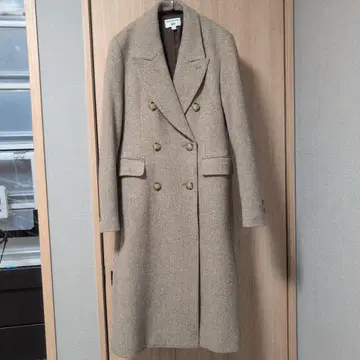 INES DE LA FRESSANGE 베이지 롱 코트 L