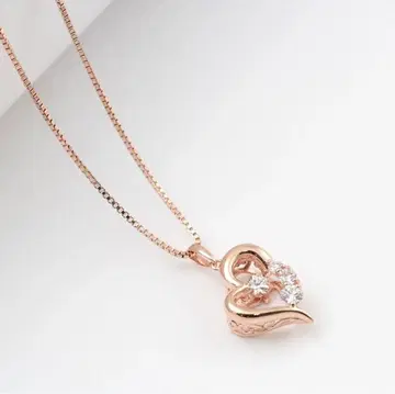 크로스포 뉴욕 D-3stone heart 목걸이 여성용