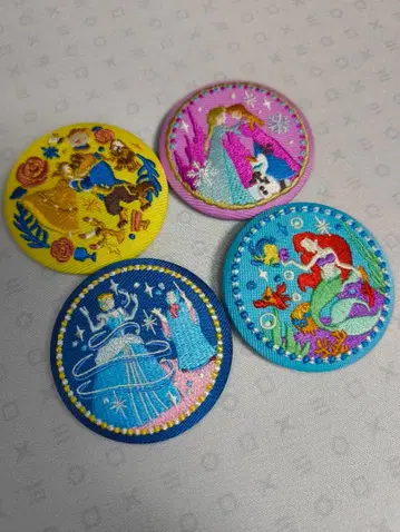 Disney Characters 자수 캔뱃지 비스킷 2