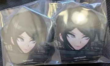 단간론파 ORBcafe 오브 카페 등신 캔뱃지 이쿠사바 무쿠로 2개