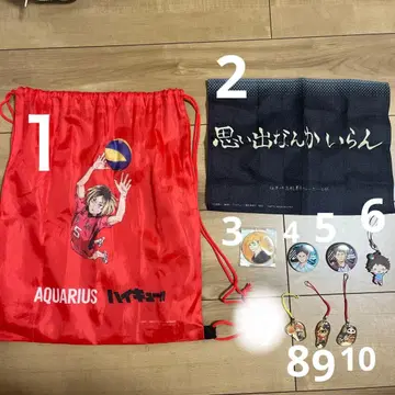 하이큐!! 백, 배지, 스트랩, 파일 낱개 판매 OK, 덤 포함