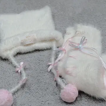 마리 짱 폼폼 팬 캡 레그 워머 세트