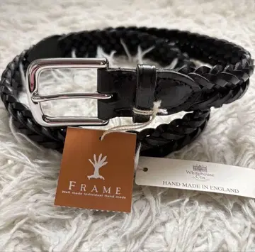 미사용 구하기 어려움 화이트하우스콕스 메쉬 벨트 블랙 단종품