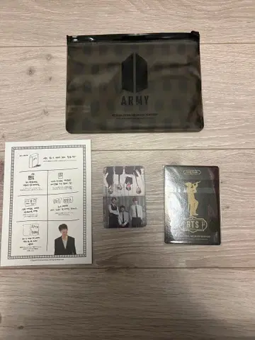 BTS ARMY 파우치 포토 카드 키링 캔배치 세트