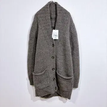 [ 새상품 ] evameva 에붐에바 울 가디건 캐시미어 두꺼운 원단