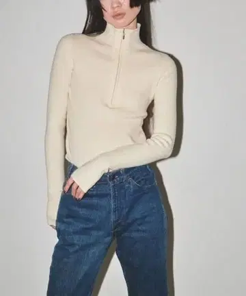 TODAYFUL Halfzip Rib Knit