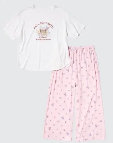 산리오 캐릭터즈 x 치이카와 (먼작귀) 룸웨어 세트