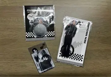 메구로 렌 아크릴 스탠드 클리어 스티커 거울 스티커 3종 세트