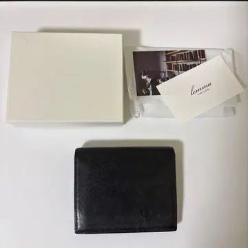 lemma 렌마 마리스코 푸에블로 레더 이단 접이식 지갑 네이비