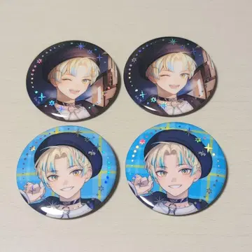 니지산지 히바치 마나 Twinkle Gifts 금박 캔뱃지 3