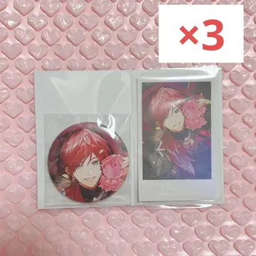 니지산지 로렌 생일 캔뱃지 폴라로이드풍 카드