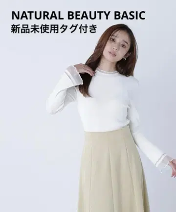 NATURAL BEAUTY BASIC '은은한' 시어 슬리브 니트