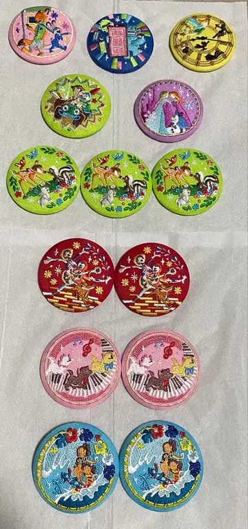 디즈니 자수 캔 배지 2