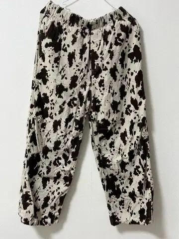 niko and - 프린트 코듀로이 팬츠 카우 패턴