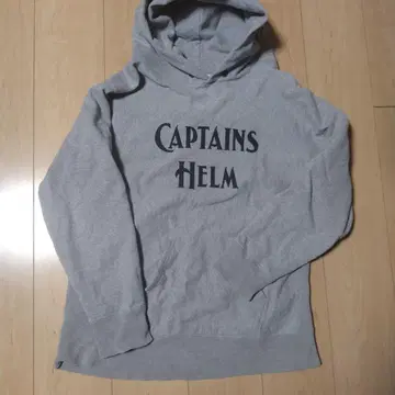 CAPTAINS HELM 그레이 후드 부착 후드티
