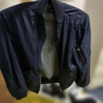 네이비 나일론 자켓 M