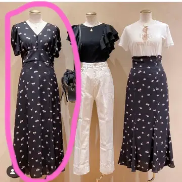 데이시 Deicy 빈티지 체리 원피스 블랙