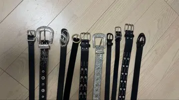 8개 세트 블랙 벨트 장식 버클 포함