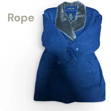 레어! 새상품급! Rope 네이비 더블 브레스트 코트