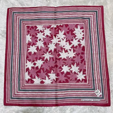 [ 새상품 ] 하나에모리 손수건 HANAE MORI 단풍 엘레강트