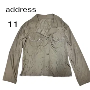 [ address ] 여성용 자켓 얇은 소재 모스그린 11 사이즈