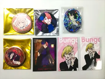 문호 스트레이독스 히구치 오자키 요사노 다자이 캔뱃지 카드 세트