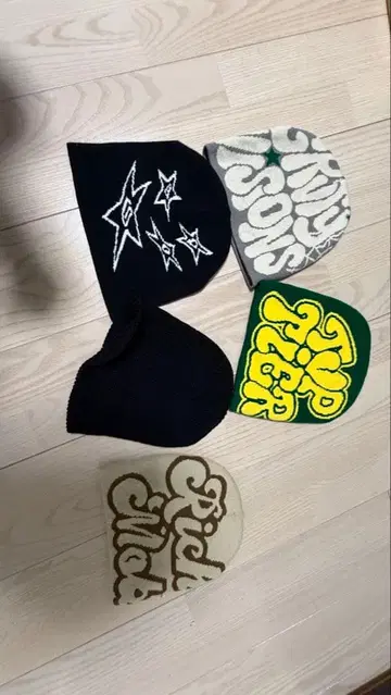 니트 모자 세트 5점 세트